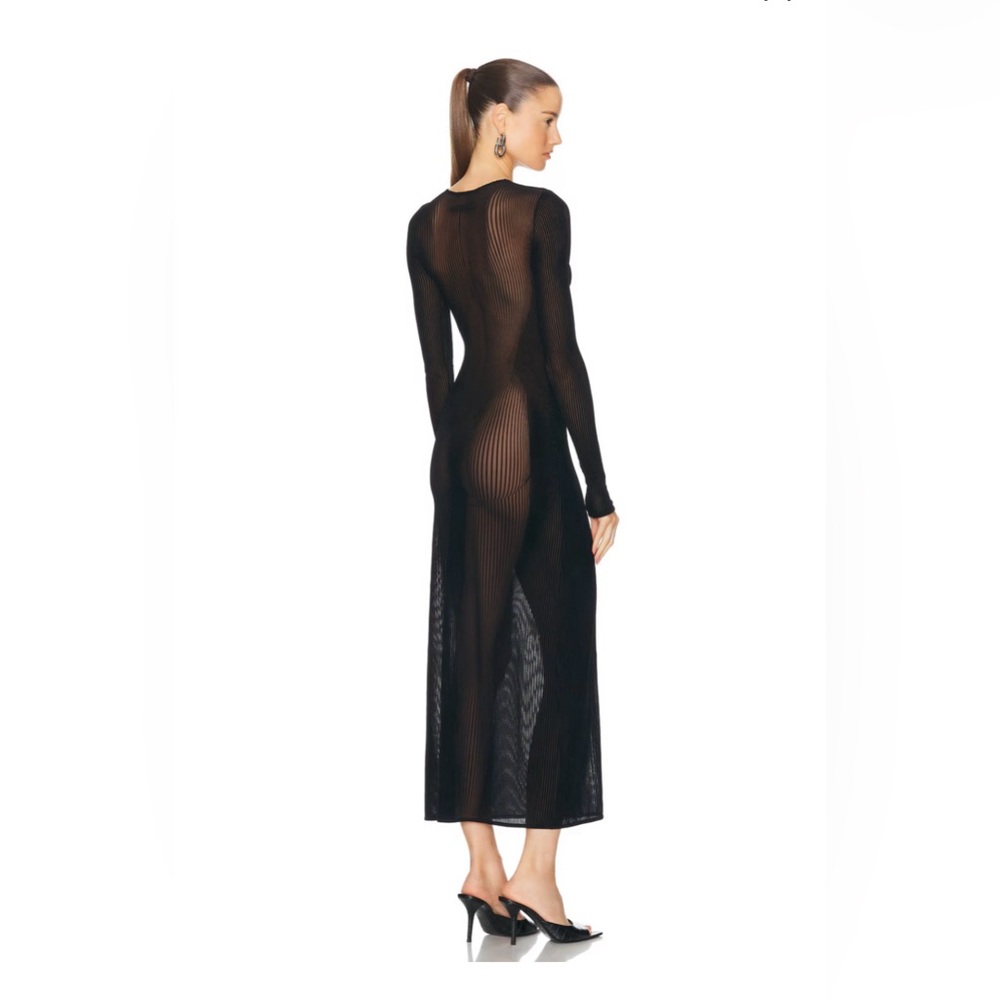 Jean Paul Gaultier Morphing Pinstripes Long Dress - Picture 3 of 6